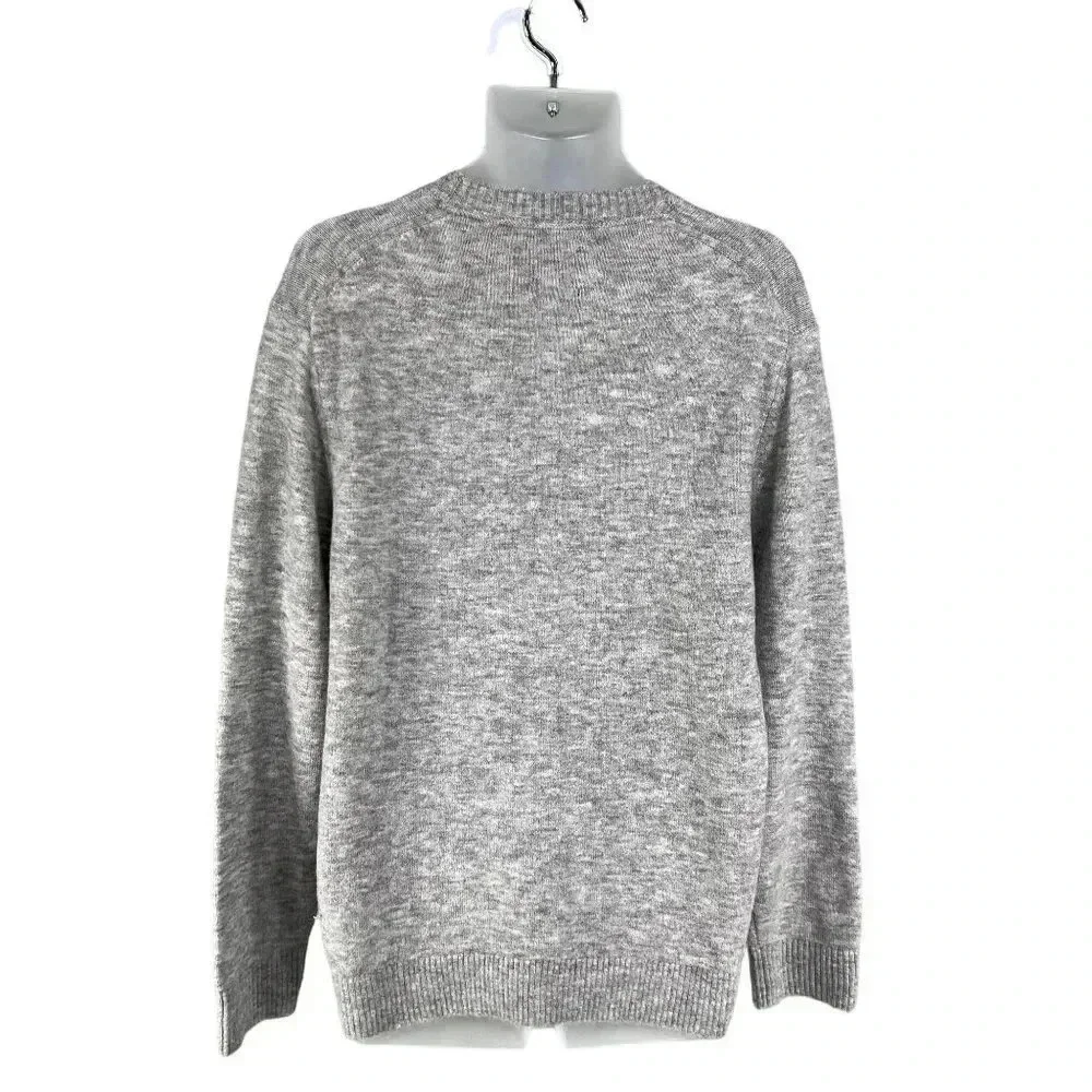 Abercrombie & Fitch NEW Mens XL Gray Wool Alpaca Blend Logo Crewneck Sweater